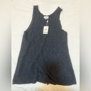 NWT Mud Pie black Cherri Knit Tank Top Size m